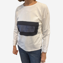 Camiseta rectángulo azul