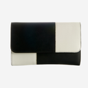 Bolso bicolor de piel