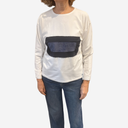 Camiseta rectángulo azul