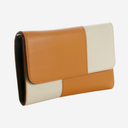 Bolso bicolor de piel