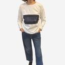 Camiseta rectángulo azul