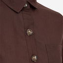 Camisa de algodón marrón