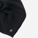 Turbante de tricot con nudo frontal