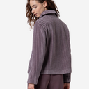 Chaquetón corto lila