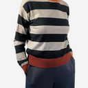 Jersey de rayas cuello redondo