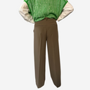 Pantalón recto camel