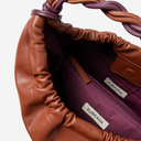 Bolso de hombro con asa bicolor