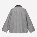 Chaquetón cuello charol