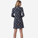 Vestido corto geométrico