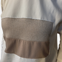 Camiseta rectángulo beige