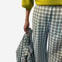 Pantalón ancho cuadros