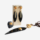 Pendiente cuerno de búfalo