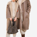 Abrigo doble faz borreguito