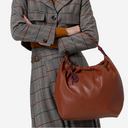 Bolso de hombro con asa bicolor