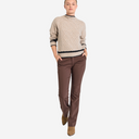 Pantalón flare marrón