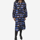 Vestido midi manchas