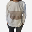 Camiseta rectángulo beige