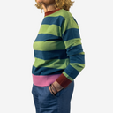 Jersey de rayas cuello redondo