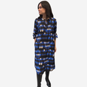 Vestido midi manchas