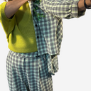 Pantalón ancho cuadros