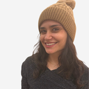 Gorro marrón pompón