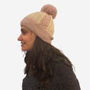 Gorro bicolor pompón