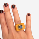 Anillo mostaza ojo de gato