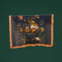 Pañuelo negro y naranja