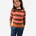 Jersey de rayas cuello redondo