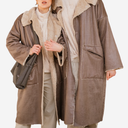 Abrigo doble faz borreguito