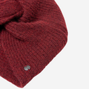 Turbante de tricot con nudo frontal