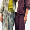 Pantalón ancho cuadros