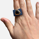 Anillo Azul Purpurina