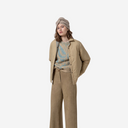 Turbante de tricot con nudo frontal