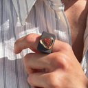 Anillo Marrón Purpurina