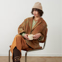 Abrigo oversize de cuadros - Orfeo