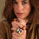 Anillo teja cuarzo rutilado - Émolo