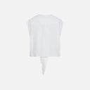 Blusa blanca con lazada en cadera - Freequent