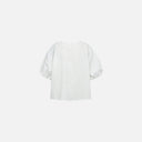 Blusa blanca con mangas abullonadas - Freequent
