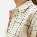 Blusa cuadros negros con cuello de polo - PAN