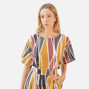 Blusa estampada de viscosa - PAN