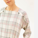 Conjunto de pantalón y blusa gris y rosa - PAN
