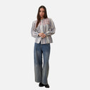 Blusa de rayas de algodón - Orfeo