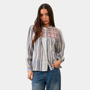 Blusa de rayas de algodón - Orfeo