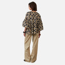 Blusa floral con mangas abullonadas - Orfeo