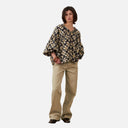 Blusa floral con mangas abullonadas - Orfeo