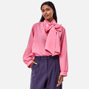 Blusa rosa lazada cuello - CKS