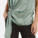 Blusa satinada con nudo - Freequent