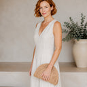 Bolso de mano rafia semicircular - Bagatelle