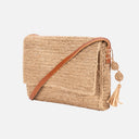 Bolso de rafia rectangular con correa - Bagatelle